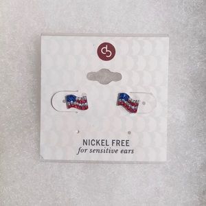 American Flag Earrings ***Nickel Free***